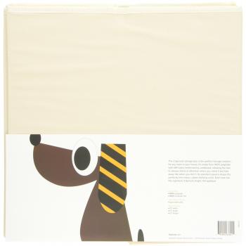 3 Sprouts - Caja de almacenamiento cúbico - Contenedor de almacenamiento para niños y niños pequeños, Perro