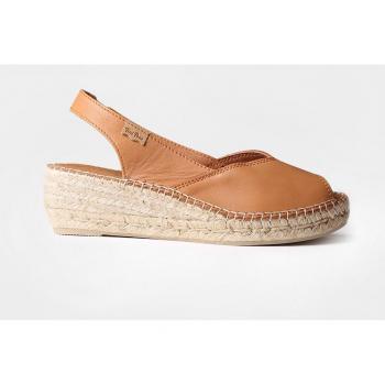 Toni Pons - Alpargatas de cuña de mujer BERNIA-P en piel estilo peep toe