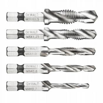 Dewalt DT50060-QZ - Kit de Brocas Roscada Métrica X: 5 unids (M4, M5, M6, M8 y M10)