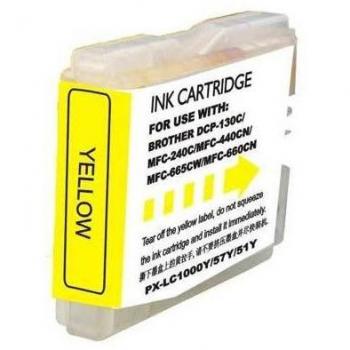 Cartucho de Tinta Amarillo Brother LC1000XL/LC970XL Genérico