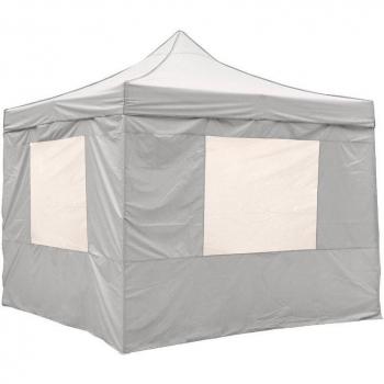 Lona Lateral Con Ventanas Para Carpa Beige 200X298 Cm - Lona lateral, color beige, dimensiones 200x298 cm, incluye ventanas
