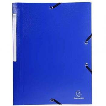 Carpeta Exacompta con gomas y 3 solapas Polipropileno 510º Opaco A4