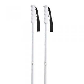 Bastones de trekking Komperdell Blazer blancos (par) - 115 cm, ligeros, ajustables, con empuñadura ergonómica y sistema de bloqueo rápido
