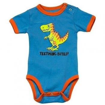 LazyOne Chicos Teething Bites Dino Mameluco Bebé 12 Meses