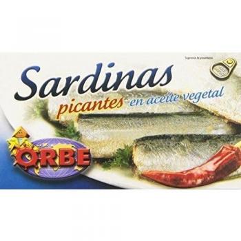 Orbe - Sardinas picantes en aceite vegetal - - 87 g