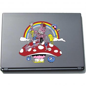 pinkelephant Indigos UG clm010-210 - Pegatina para Ordenador portátil, diseño Funny Little Monster Skull, 210 x 236 mm
