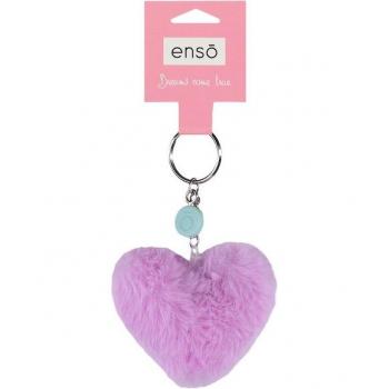 Llavero Enso corazón en lila