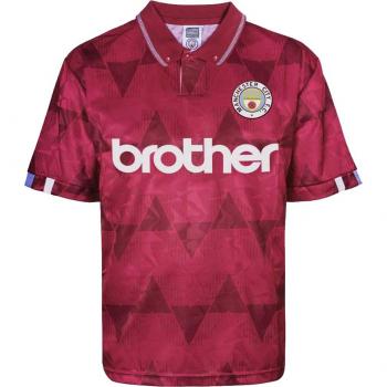 Manchester City 1989 Away Retro Football Shirt