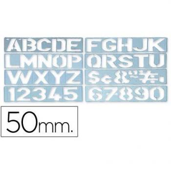 CSP 1700 - Plantilla rotulación letras y números de 50 mm