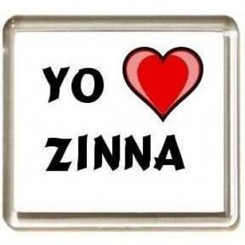 Iman de nevera con estampado Te quiero Zinna