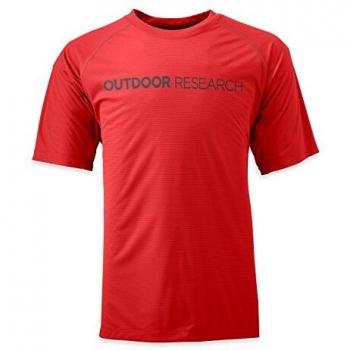 Outdoor Research Echo Graphic tee para Hombre, Salsa Caliente/carbón Vegetal, Grande