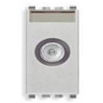 Toma de TV-RD-SAT Pasante Next Eikon Vimar 20300.10.N Plata