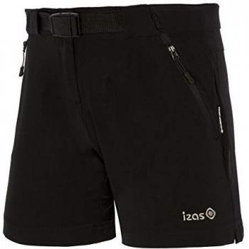 Izas Bielsa Pantalones Cortos Trekking, Mujer, Negro, M
