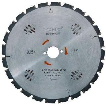 Hoja de sierra circular Metabo Power Cut Wood Profesional 216x30mm, 20 dientes, ángulo de corte 5 grados