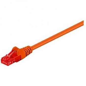 Cable de red U/UTP Cat. 6 CCA 1m Naranja