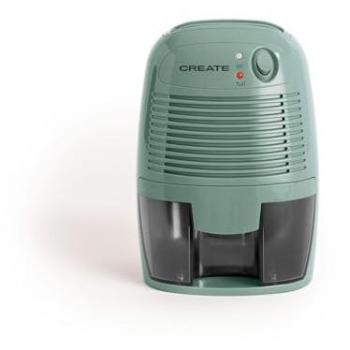 Deshumidificador Mini 500ml CREATE - Ultra Silencioso - Verde Salvia - Apagado Automático - 22W