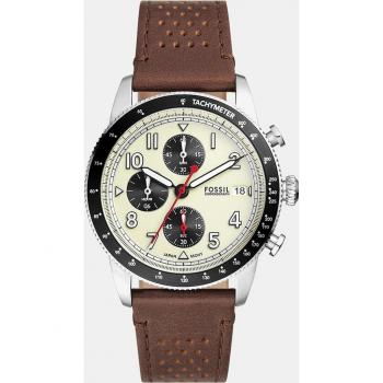 Fossil Sport Tourer Brown Leather Strap Watch FS6042