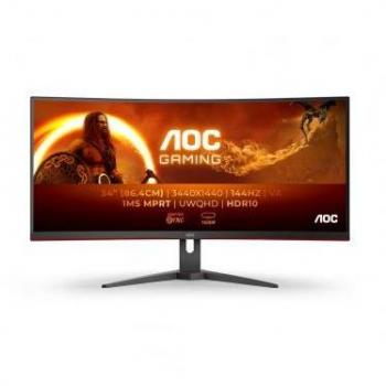 Monitor de gaming AOC CU34G2XE/BK 34 VA UltraWide QHD 144Hz Curvo