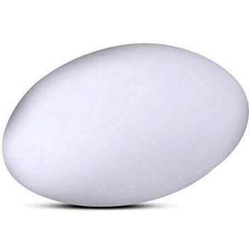 Lámpara LED RGBW Recargable con Forma de Piedra IP67 33x25x17cm y Control Remoto