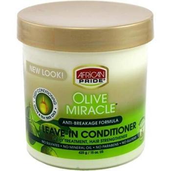 African Pride Olive Miracle Leave-In Conditioner 15oz Jar