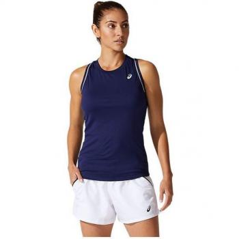 Camiseta de Tirantes Asics Court Piping para mujer en color negro