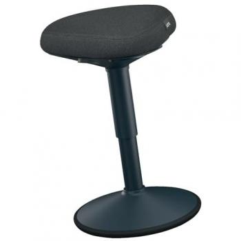 Taburete Leitz Ergo Active Ajustable con Asiento Confort, Altura 47-64 cm, Hasta 110 kg, Color Gris Oscuro