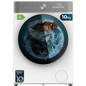Cecotec Lavadora Secadora 10-6Kg Carga Frontal Bolero Wash&Dry 10680 Inverter A, 1400 rpm, 16 Programas, Motor Inverter Plus, SteamMax, OnSmart, F