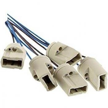 Lámpara G9 de Offgridtec®, certificación DVE y UL, con una longitud del cable aislante para lámparas de primera luz, LED, halógenas y LFC