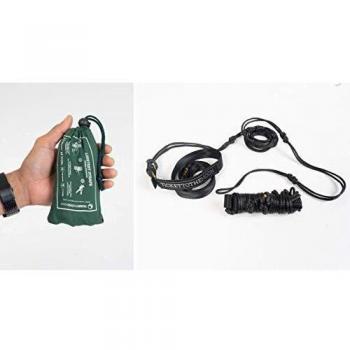 Correa + Cuerda para Hamaca Ticket To The Moon Lightest 1 Set of two UHMPE ropes with 2 Straps negro