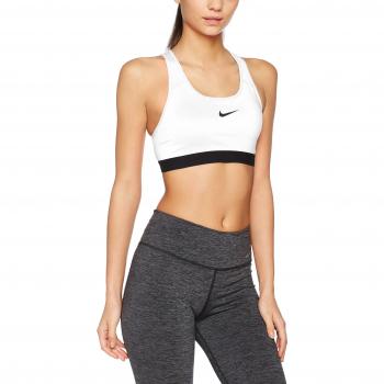 Nike Pro Clasc Pad Bra Updated Sujetador Deportivo, Mujer, Blanco / Negro, XS