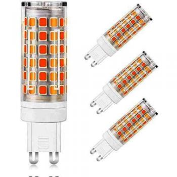MENGS 4 Pack de Bombilla LED G9 12W Lámpara LED Bombilla Blanco Frío 6000K AC 220-240V, 720LM Equivalente a 95W Con Ceramics + PC