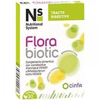NS Florabiotic Suplemento para Flora Intestinal, 30 Cápsulas
