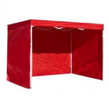 Pack 3 Laterales Lisos Eco para Carpas Plegables 3x3 - Rojo