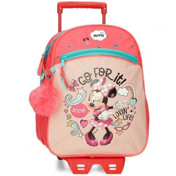 Mochila Minnie Lovin Life 33cm con carro