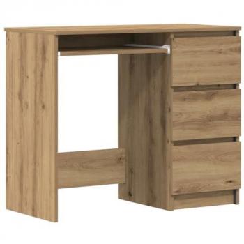 Artisan Oak Engineered Wood Desk 90x45x76 cm