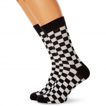 Urban Classics Men's Checker Socks 2-Pack (Black/White, Size 39-42)