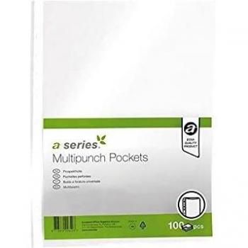Funda catálogo multitaladro polipropileno piel de naranja A-Series folio 75 micras 16 taladros