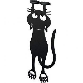 Balvi Marcapáginas Curious Color Negro con Forma de Gato 12cm Plástico/Nylon