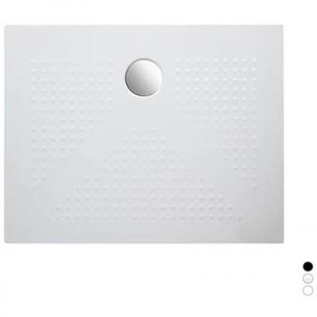 Plato de ducha rectangular de cerámica blanca brillante 70x90 cm H3.6 - África