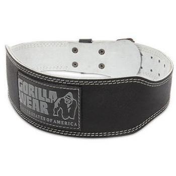 Gorilla Wear 4-Inch Padded Leather Lifting Belt - Black