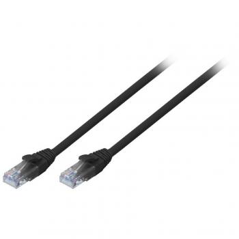 LINDY Cable de Red Cat.6 U/UTP, Negro, 0.5m