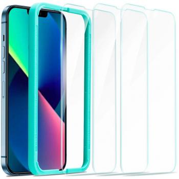 Protector de Pantalla Templado ESR para iPhone 13 Mini con Marco de Instalación Transparente
