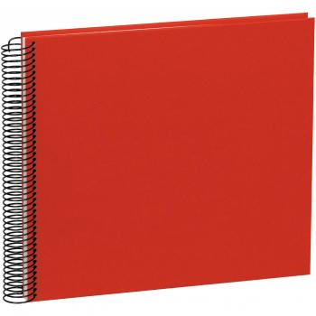 Spiral Album ''Economy'' medium/cream red +++ 20 sheets photo mounting board +++ SCRAP - PHOTOBOOK +++ Quality made by Semikolon