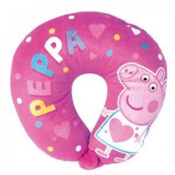 Cojín Cervical de Viaje Peppa Pig - Cojín para el Cuello Infantil con Diseño de Peppa Pig, Ideal para Niños, Suave y Confortable