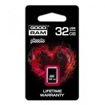 Pendrive GOODRAM Piccolo 32GB USB 2.0 Negro