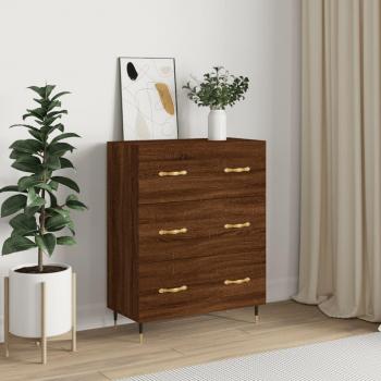 Armario de madera multicapa marrón roble 69,5x34x90 cm