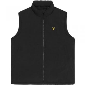 Lyle & Scott Men's Black Padded Puffer Vest - Small