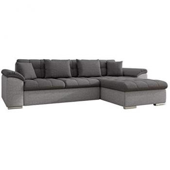 Sofá rinconero Comfivo 129, con función de descanso y caja de ropa de cama, 277 x 158 x 76 cm