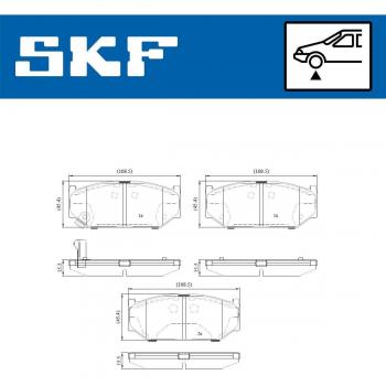 Pastillas de freno SKF VKBP 80614 A