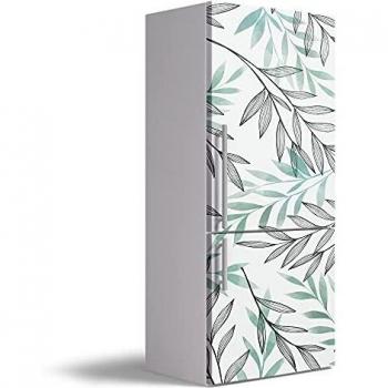 Vinilo Adhesivo Decorativo para Nevera, 60 x 200 cm, Varias Medidas, Impermeable y Resistente, Decoración para Muebles de Cocina, VNL-N007